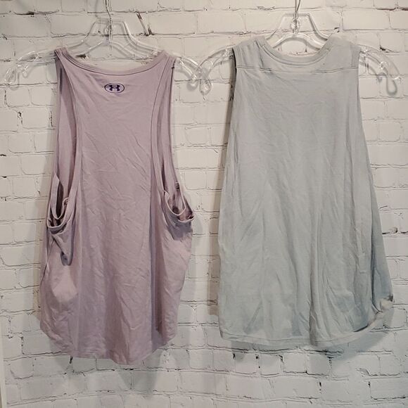 Girl's Under Armour loose fit heatgear tank tops - Picture 6 of 8